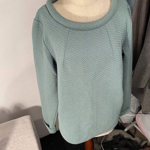 Sage green long sleeve top